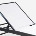 Vorrat 4 Garten Liegestühle Aluminium Pool Räder Rimini 