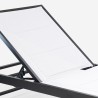 Vorrat 4 Garten Liegestühle Aluminium Pool Räder Rimini 