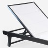 Vorrat 4 Garten Liegestühle Aluminium Pool Räder Rimini 