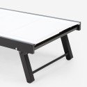 Vorrat 4 Garten Liegestühle Aluminium Pool Räder Rimini 