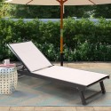 Vorrat 4 Garten Liegestühle Aluminium Pool Räder Rimini Rabatte