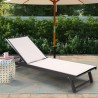 Vorrat 4 Garten Liegestühle Aluminium Pool Räder Rimini Rabatte