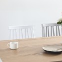 Küche Holz rechteckig Esstisch 120x80cm weiß Ennis Angebot
