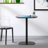 Tisch für Bar, Restaurant, Bistro 60x60cm, Holz Metall Kells Sales