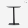 Tisch für Bar, Restaurant, Bistro 60x60cm, Holz Metall Kells Verkauf