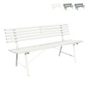 3-Sitzer klassische Eisen Gartenbank 150x57x76cm Iven Angebot