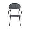 Stellen Sie 2 x Gartenstühle aus Eisen mit Armlehnen für Bar und Restaurant Brienne her. Sales