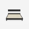 Modernes Holzdesign Doppelbett 160x190cm mit Kopfteil und Lattenrost Landeck Preis