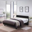 Modernes Holzdesign Doppelbett 160x190cm mit Kopfteil und Lattenrost Landeck Angebot