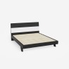 Modernes Holzdesign Doppelbett 160x190cm mit Kopfteil und Lattenrost Landeck Maße