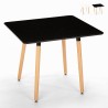 Skandinavisches Design quadratischer Tisch Küche Esszimmer Holz 80x80cm Wooden Verkauf