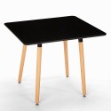 Skandinavisches Design quadratischer Tisch Küche Esszimmer Holz 80x80cm Wooden Lagerbestand
