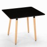 Skandinavisches Design quadratischer Tisch Küche Esszimmer Holz 80x80cm Wooden Lagerbestand