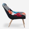 Sofa-Sessel Mehrfarbiger Patchwork-Stoff Skandinavischer Stil Nevada Angebot