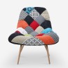 Sofa-Sessel Mehrfarbiger Patchwork-Stoff Skandinavischer Stil Nevada Rabatte