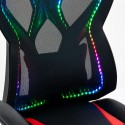 Gaming-Stuhl ergonomischer Bürostuhl einstellbares Licht RGB Gundam Maße