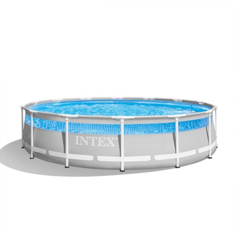 Intex Pool oberirdisch rund 427x107cm Prisma Frame Clearview 26722 Aktion