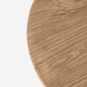 Runder Couchtisch 50cm niedrig aus Holz Bruce Angebot