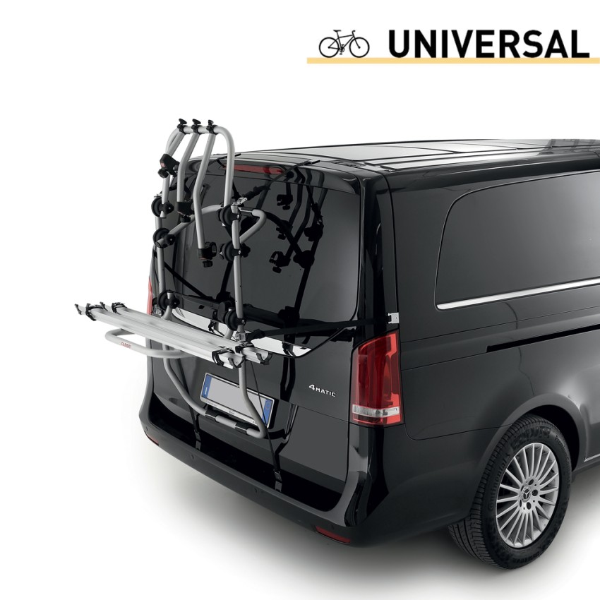 Universeller Fahrradträger für 2 Fahrräder Heckklappe Bici Ok 2 Van Aktion Universeller Fahrradträger für 2 Fahrräder Heckklappe Bici Ok 2 Van Aktion