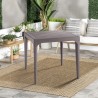 Garten Bar Tisch Outdoor Quadrat 80x80cm aus Polypropylen Malmo Sales