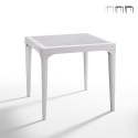 Garten Bar Tisch Outdoor Quadrat 80x80cm aus Polypropylen Malmo Angebot
