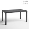 Gartentisch im Freien 150x90cm aus Rattan-Polypropylen Houston Angebot