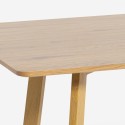 Skandinavische weiße Küche Esstisch 120x80cm aus Holz Valk Eigenschaften