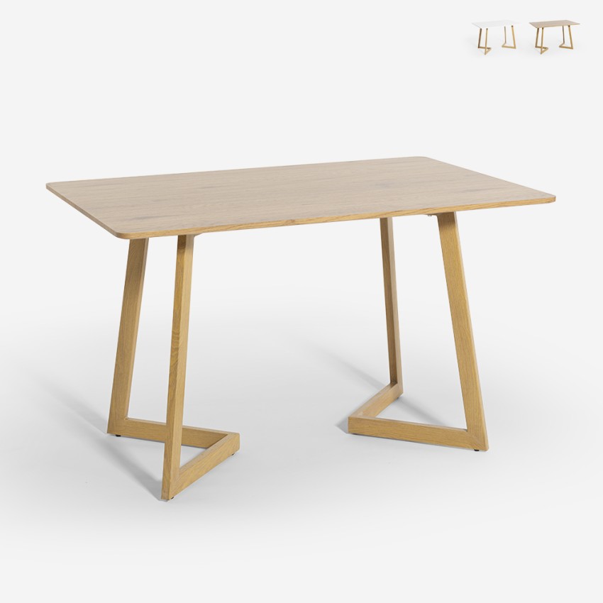 Skandinavische weiße Küche Esstisch 120x80cm aus Holz Valk Verkauf Skandinavische weiße Küche Esstisch 120x80cm aus Holz Valk Verkauf