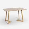 Skandinavische weiße Küche Esstisch 120x80cm aus Holz Valk Katalog