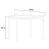 Pergola Garten Pavillon 3x3m aus Aluminium Firenze UV Moon Kosten