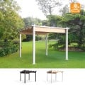 Pergola Garten Pavillon 3x3m aus Aluminium Firenze UV Moon Aktion