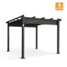 Pergola Garten Pavillon 3x3m aus Aluminium Firenze UV Moon Modell