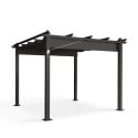 Pergola Garten Pavillon 3x3m aus Aluminium Firenze UV Moon Rabatte