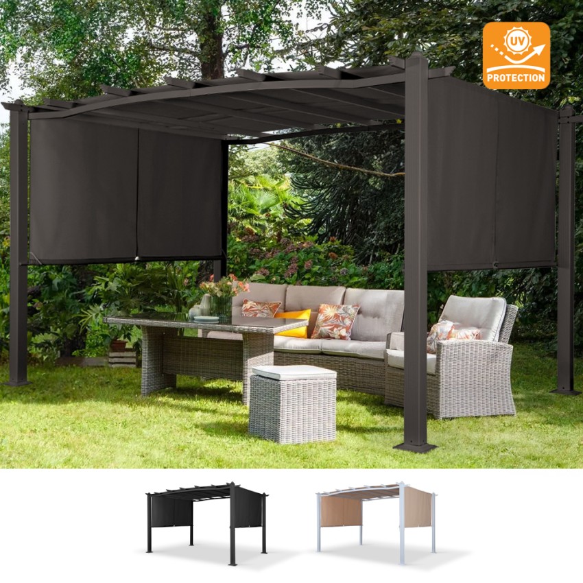 Aluminium rechteckig Gartenpavillon 3x4m Barbados Aktion Aluminium rechteckig Gartenpavillon 3x4m Barbados Aktion