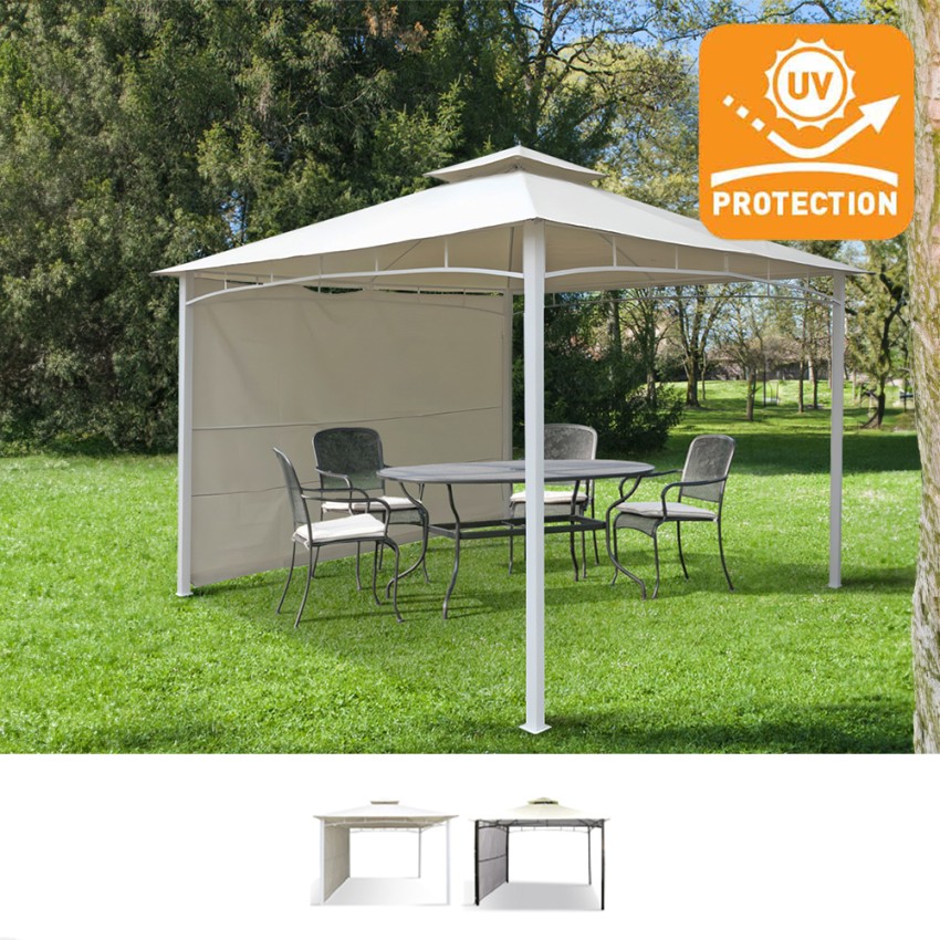 Gazebo 3,3x3,3 Meter Garten Bar Veranda Markt Pagode Antigua uv Verkauf