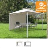 Gazebo 3,3x3,3 Meter Garten Bar Veranda Markt Pagode Antigua uv Verkauf