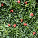 Künstliche immergrüne Hecke 100x100cm 3D Pflanzen Garten Lemox Sales
