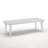 Ausziehbarer Tisch Set 160-220cm 6 Gartenstühle weiß Liri Light 