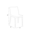 Tischset für Garten im Freien Rattan 150x90cm 6 Stühle Weiß Meloria Light 