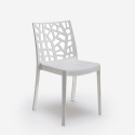 Garten-Set 6 Stühle Outdoor-Tisch 150x90cm weiß Sunrise Light 