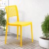 Stock 20 Esszimmerstuhl Esstischstuhl Gartenstuhl Polypropylen für Bar Restaurant Pub Cross 