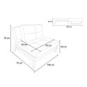 Stoff-Klappsessel Bett Wohnzimmer Büro Selene 