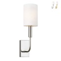 Klassisch moderne Wandlampe Weißer Stoff Lampenschirm Brianna1 Verkauf