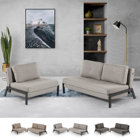 Faltbarer Sessel Schlafsofa 2-Sitzer aus Stoff Elysee Aktion