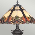 Tischlampe im klassischen Tiffany-Stil mit buntem Lampenschirm Cambridge Verkauf