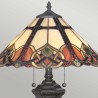 Tischlampe im klassischen Tiffany-Stil mit buntem Lampenschirm Cambridge Verkauf