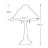 Tiffany-Tischlampe mit 2 Lichtern für klassischen Büroschreibtisch Inglenook Rabatte