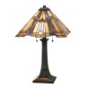 Tiffany-Tischlampe mit 2 Lichtern für klassischen Büroschreibtisch Inglenook Aktion