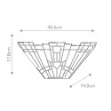 Wandlampe im Tiffany-Stil Wandleuchte 2 Lichter Inglenook Sales