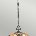 Tiffany-Stil Deckenlampe 3 Lichter klassisches Buntglas Kami Angebot